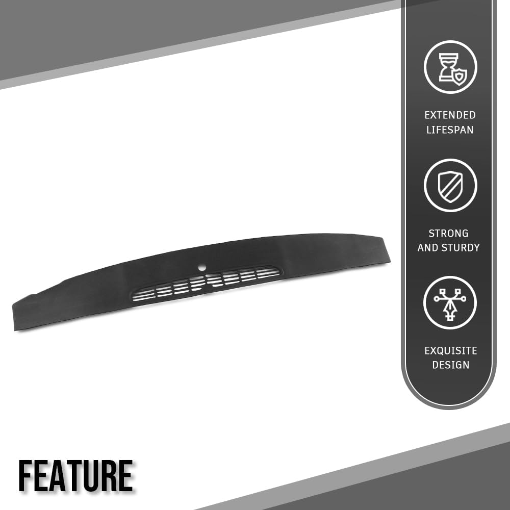 Dash Panel Defrost Vent Dashboard Cover Black Plastic Compatible with Chevy Tahoe Avalanche Suburban & GMC Yukon/XL/Denal & Cadillac Escalade 2007-2014, Fit Chevy Silverado GMC Sierra 2007-2013