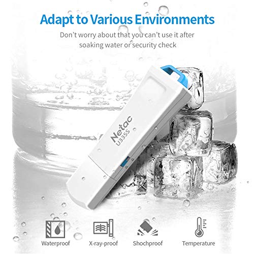 Netac 64Gb Usb Flash Drive 3.0 Usb Memory Stick Thumb Drive Jump Drive 64Gb, Abs Housing Body - U335S #TOP6