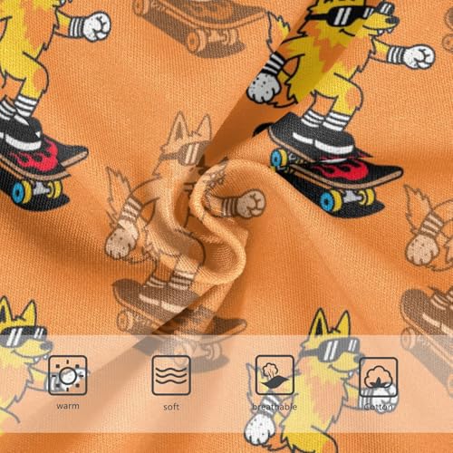 Girls' Underwear Wolf Funny Orange Toddle Brief Panties 23036803