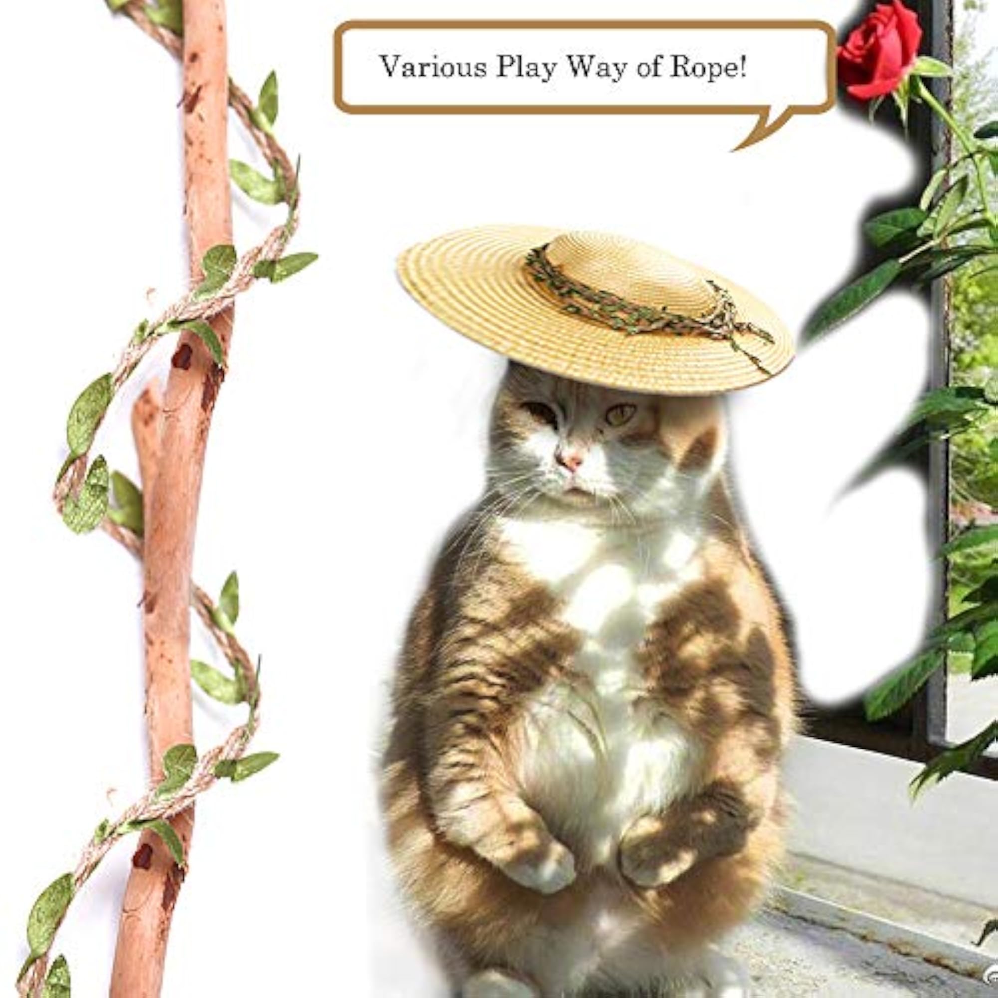 Hemp Rope for Cat Scratch Post Tree Replacement