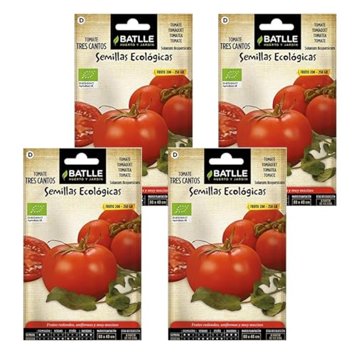 Semillas de tomate ecológico tres cantos Semillas Batlle PACK (4)