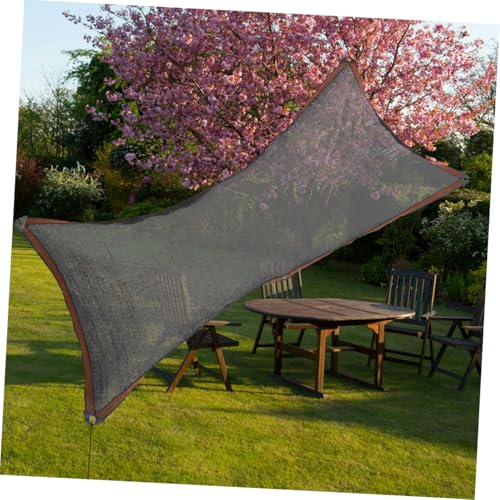 Tela de sombra negra de PE resistente TOYANDONA para exterior bloquea luz en jardin y picnic 7
