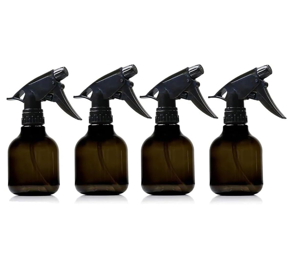 4 Pcs Spray Bottles, 250ml Empty Plastic Spray Bottle with Adjustable Trigger Mist to Stream And Off Modes, for Hair and Cleaning Solutions