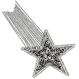 DOITOOL 星形ラインストーンワッペン アイロン接着可能 衣類 バッグ 帽子用装飾パッチ 軽量コンパクト 簡単貼付 手作り服飾アクセサリー