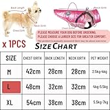 Hundemantel Winter, RosyFate Hund Warm Kleidung, Welpen Jacke, Weste Hund, Hunde Mantel Regendicht Winddicht, Hundemantel für Kleine und Mittlere Hunde (Rosa L)