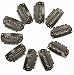 Tanya 50pcs Brown Snap Clips U-shape Metal Clips for Hair Extensions DIY