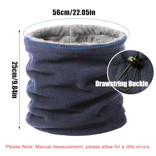 Gorro y bufanda de forro polar ajustable para hombre y mujer 3