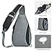 G4Free Sling Bag RFID Crossbody Sling Backpack with USB Charging Port, Travel Hiking Daypack Shoulder Chest Bag for Women Men(Black)