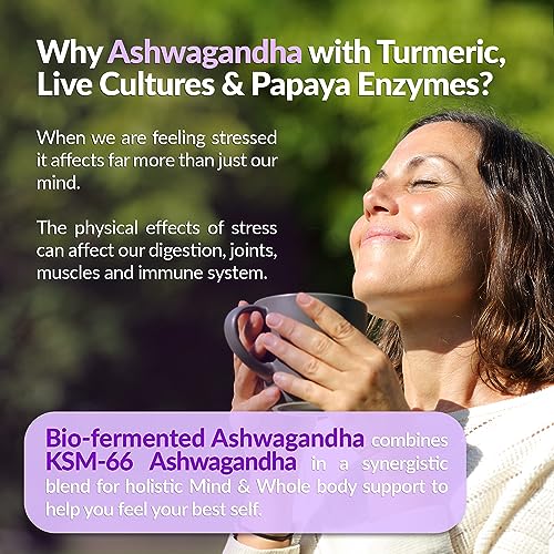 Ashwagandha KSM-66 Liquid Bio-Fermented with Turmeric, Probiotics & Digestive Enzymes for Stress, Mood & Gut Health - Natural Berry Passion Flavour - Image 5