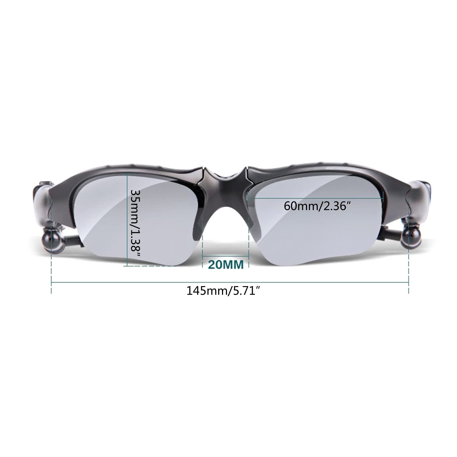 Occhiali Vivavoce Bluetooth YIAGXIVG - Cuffie A Conduzione Ossea Con Fotocamera Integrata - Foto 8