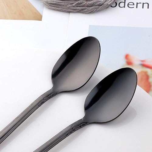 Miniatura 436 de Juego de 12 cucharas de café, mini cucharas de café, cucharas de espresso de acero inoxidable, cucharas pequeñas para postre, té, aperitivo, 4.6