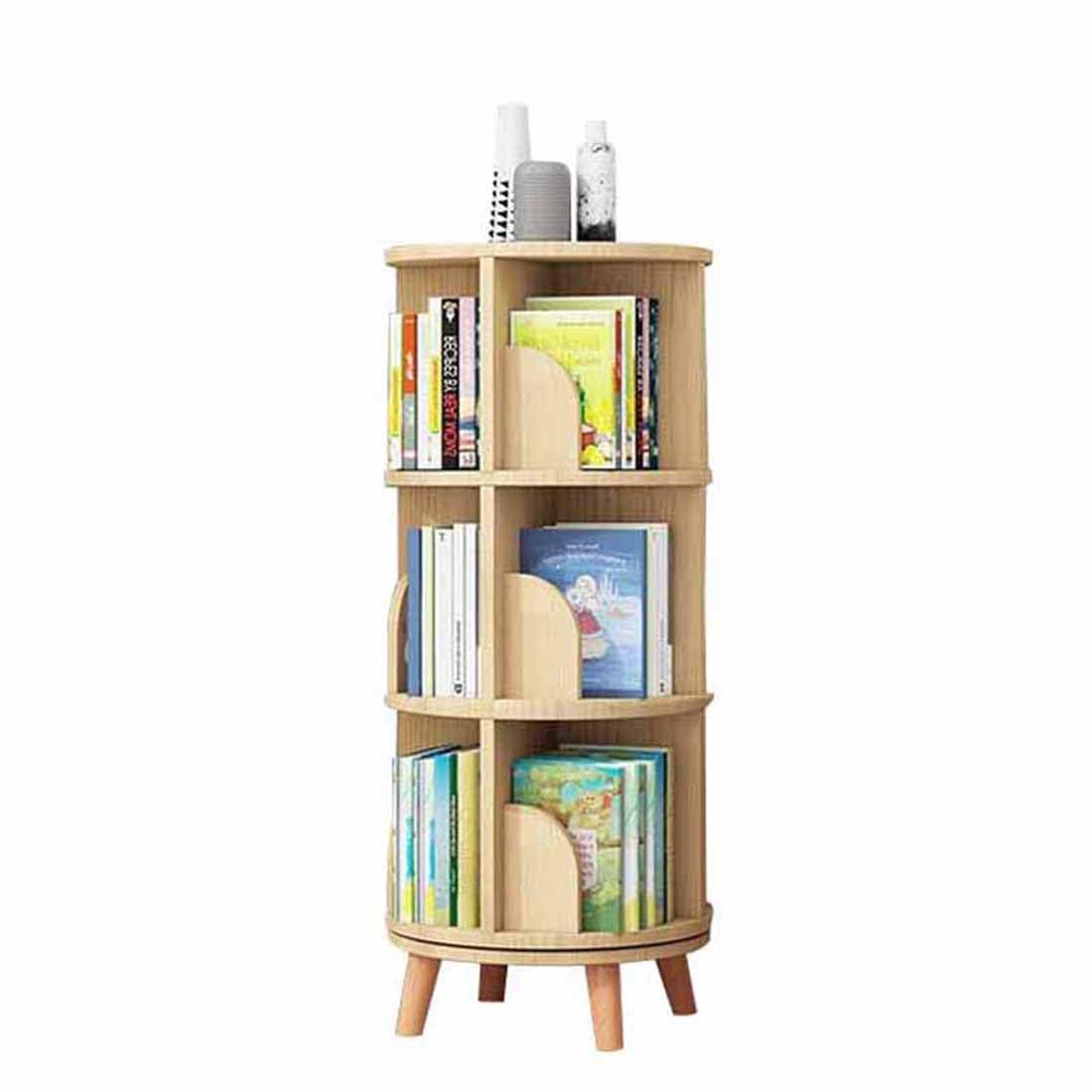 Roterende boekenplank, 360 ° draaibare boekenkasttoren, 4/5-laags opbergrek met wielen, smalle hoekboekenplankorganisator, voor kleine ruimte, kantoorwoonkamer (walnoot, 5 niveaus 18,1 x 18,1 x 18,1 x Roterende boekenplank, 360 ° draaibare boekenkasttoren, 4/5-laags opbergrek met wielen, smalle hoekboekenplankorganisator, voor kleine ruimte, kantoorwoonkamer (walnoot, 5 niveaus 18,1 x 18,1 x 18,1 x