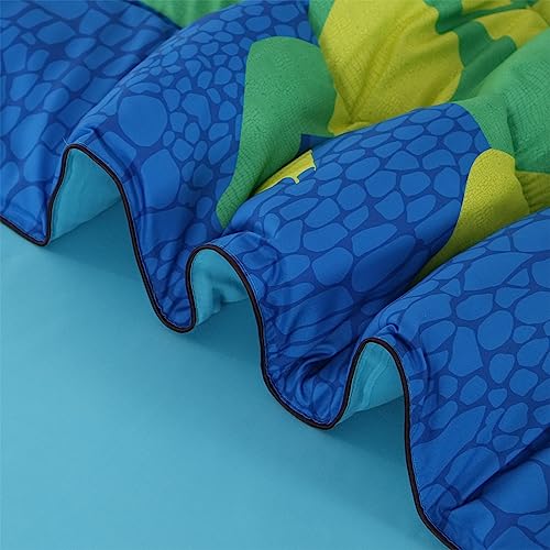 Wowelife Dinosaur Comforter Sets For Boys And Girls Queen, Premium 3D Blue Bedding Set, Dinosaur Bed Set, Comfortable And Breathable For Children And Adults #TOP5