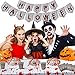 Zestaw zastawy stołowej na Halloween - Zestaw krwawych odcisków dłoni na Halloween - Dekoracje urodzinowe o tematyce Halloween (171 szt./122 szt.) Facynde