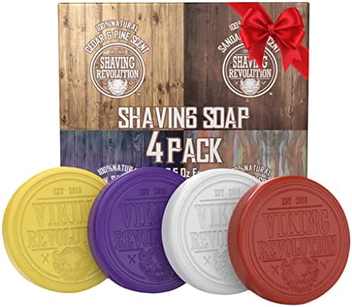 Viking Revolution Shaving Soap Variety Set 1 - 2.5 oz (4 Pack)