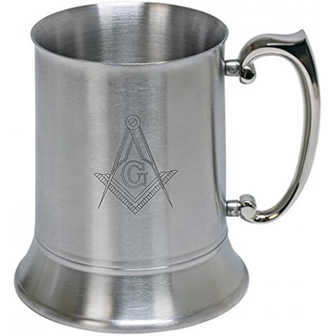 Lucy G Personalised Engraved Masonic Stainless Steel Tankard st61 Cover