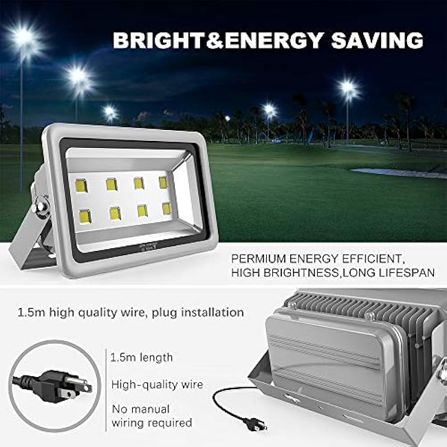 400W LED Flood Lights 6000K Daylight White