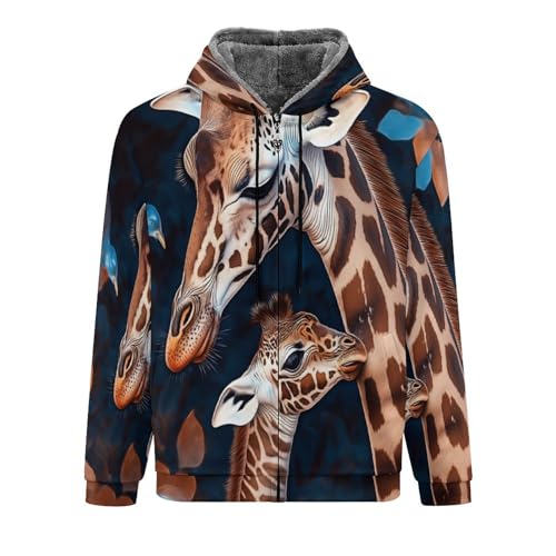 Manteaux thermiques épais et chauds pour homme sweat à capuche en polaire zippé