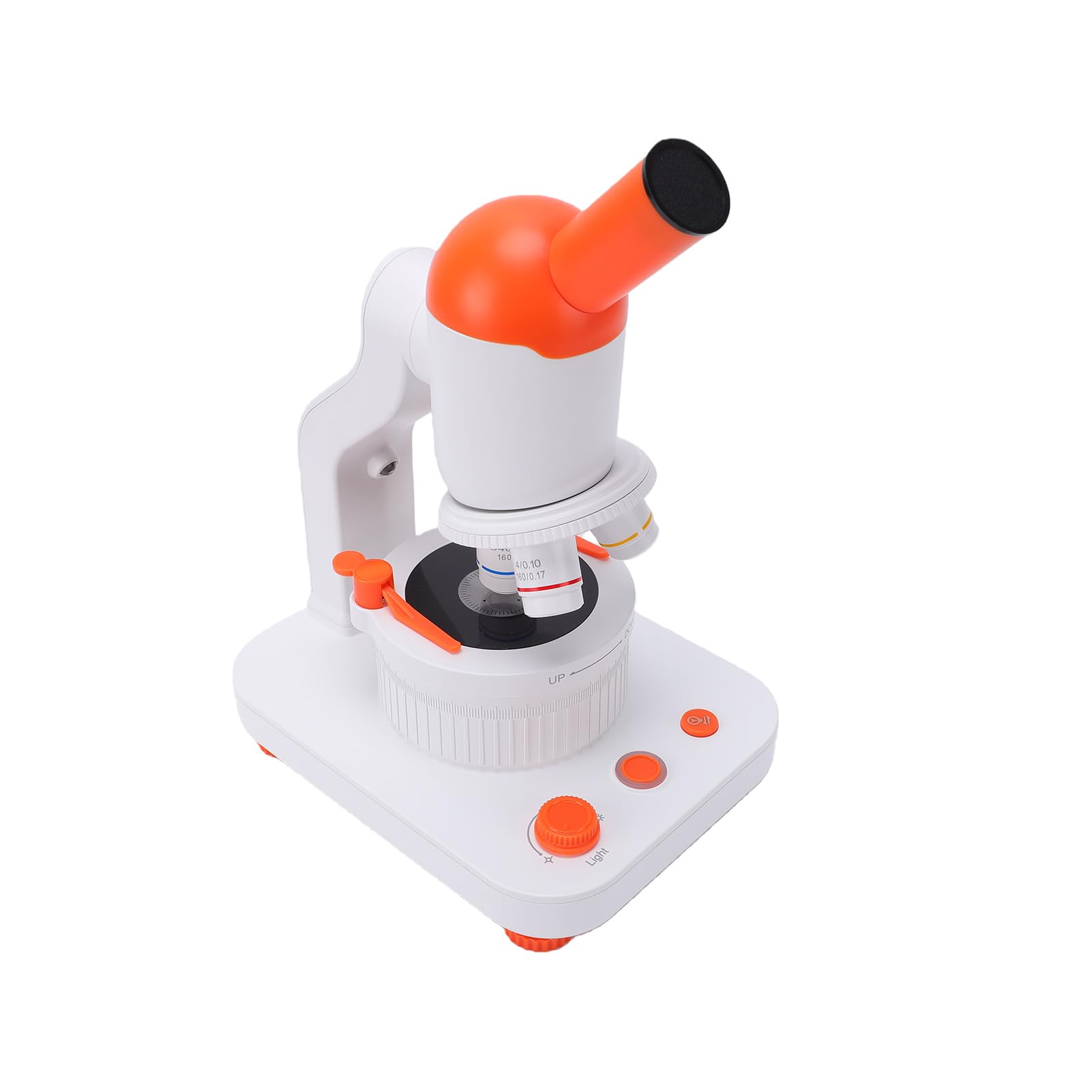 Microscopio Biológico 40X-400X con Iluminación LED Dual para Niños Que Aprenden Educación Stem Portátil
