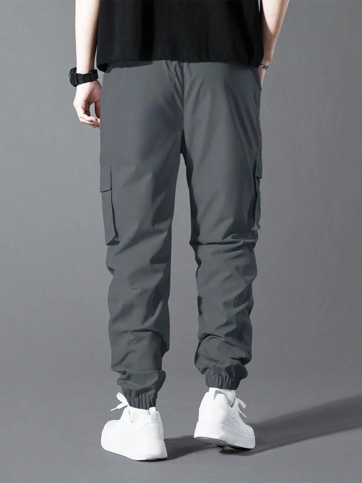 Image of Samfor Polyester Track Pants for Men || Men Track Pants || Men Stylish Track Pant || Cargo Track Pant for Men || Track Pant with Multiple Pockets
