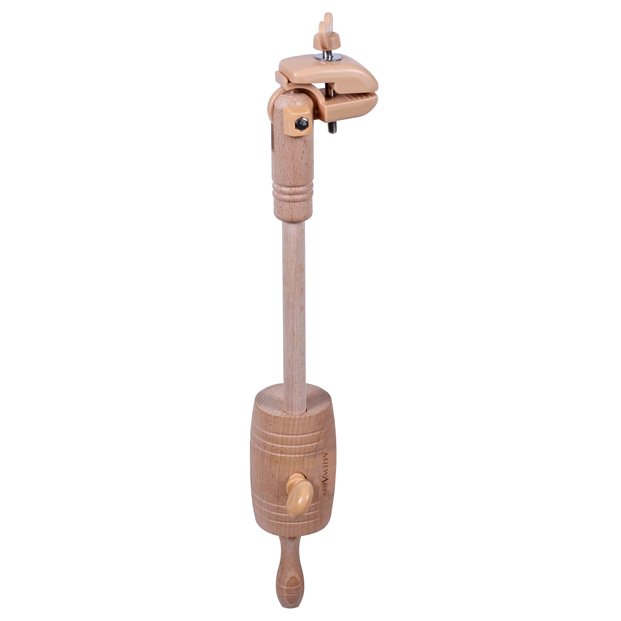 MILWARDS Adjustable Table Clamp – 360° Rotating Clamp for Tapestry Frames on Table, Desktops. Holder for Embroidery, Cross Stitch, Needlework, Quilting, Beech Wood