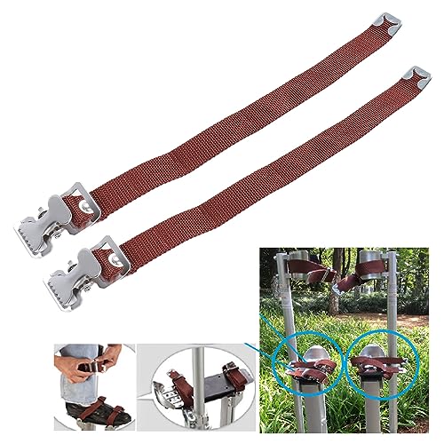 Pyhodi 2 Stück Trockenbau-Stelzen-Ersatzteile für Erwachsene, Verstellbare Komfort-Beinbandgurte für Stelzen, Beinbefestigungs-Zubehör-Set, Geeignet für Heimwerker, Verkabelung, Verputzen