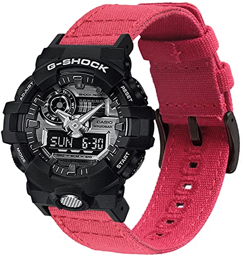 Shieranlee Bracelet de montre en toile de rechange pour Casio Men Women G-Shock GA-110/100/120/150/200/300/400 GD-100/110/120 G-8900 DW-5600 GW-M5610 DW-6900 G-5600 GW-6900 DW-9052 GLS-8900