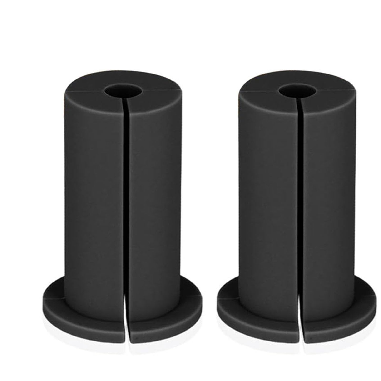 Cocoarm Pasacables de Goma, Paquete de 4 Pasacables de Pared para Cable Ethernet de 1 Pulgada, Gestión de Cables de Goma para Enrutamiento de Cables de Pared Exterior de Oficina en Casa (Black)