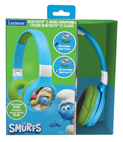 Casque 2 en 1 Schtroumpfs Bluetooth et Filaire avec limitation de son - vue 6