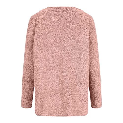 Rmxei Blazer Jackets For Women,Womens Winter Coats Trench Coats For Women Jackets For Women Faux Fur Lined Jacket Jean Jacket Women Plus Size Workout Jackets Full Zip Plus Size(Pink,Xl) #TOP4