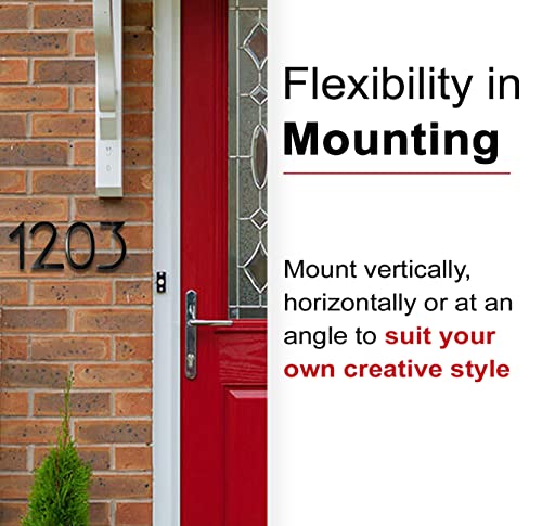 image for NACH 6 Inch Floating Mount Shadow House Address Number For Outside or 