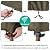 SunPatio Patio Furniture Covers, 600D Waterproof Rectangular/Oval Dining Table and Chairs Cover, All-Weather Protection Outdoor Sectional Conversation Set Cover, Beige and Olive, 88"W x 62"D x 28"H
