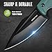 Mossy Oak Survival Hunting Knife with Sheath, 8.5-inch Full-tang Fixed Blade Knife, Outdoor Knives for Survival, Camping, Hiking (G10 Handle-Green)