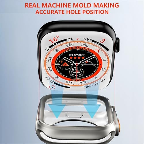 Funda iWatch para transformar tu Apple Watch 45mm en un modelo Ultra 2 con TPU suave resistente 7