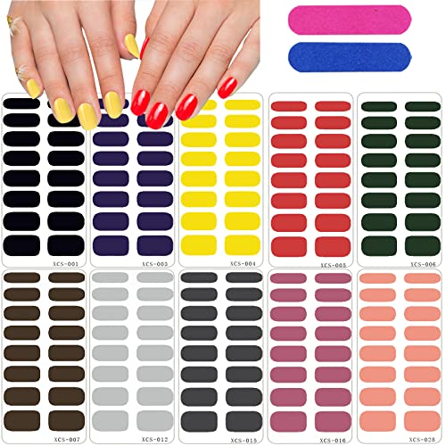 160 fogli di adesivi neutri, 10 fogli per nail art, autoadesivi con 2 strumenti per manicure