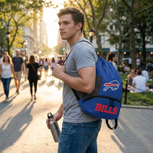 Image of NFL Buffalo Bills Cinch Bag - Standard Logo Drawstring Backpack