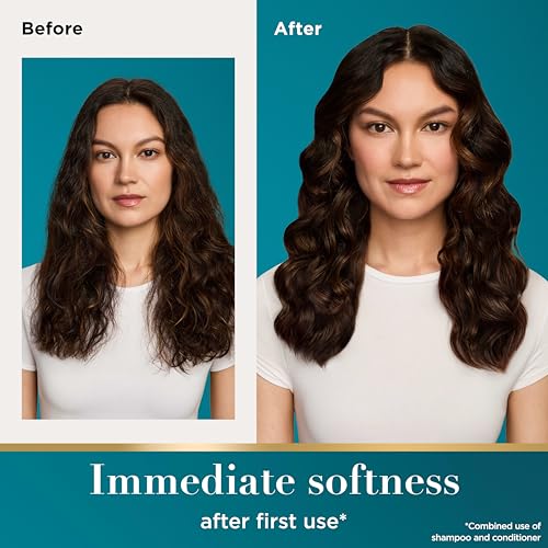 Image of OGX Nourishing + Coconut Milk Sulfate Free Shampoo and Conditioner Set, Hydrates & Softens Hair, Lipi Pro Shield Technology, Creamy Coconut Milk White Peach & Shea Butter Scent, 2 Items, 2 x 13 fl oz
