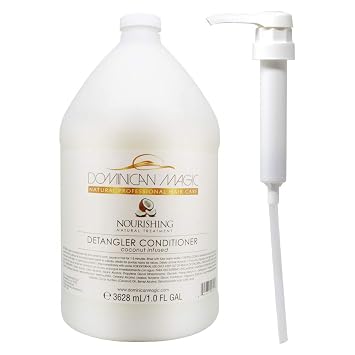 DOMINICAN MAGIC Detangler Coconut Infused Conditioner 3628ml/1Gallan... 1 Gallon with Pump