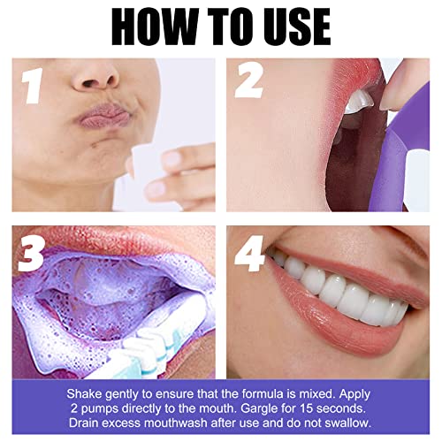 Purple Toothpaste For Teeth Whitening, Teeth Whitener, V-34 Color Corrector Toothpaste, Purple Teeth Whitening Toothpaste, Teeth Whitening Mousse, Foam Toothpaste Whitening Stain Removal #TOP4