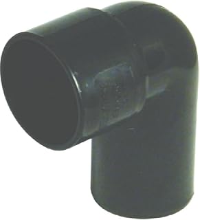 40mm (43mm) Black Solvent Waste Pipe Conversion Bend - Bag of 2