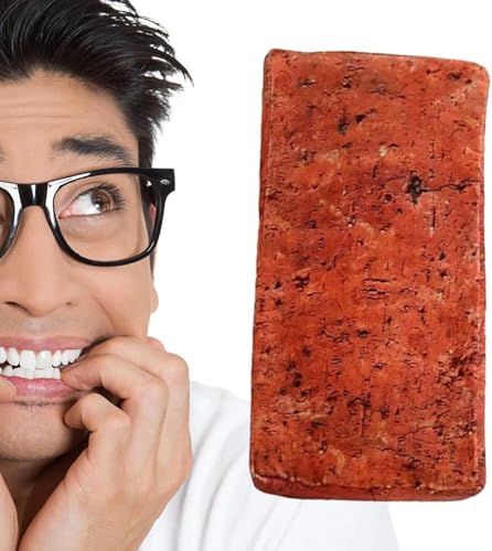 Lot de 2 pierres en éponge du poisson d'avril, fausses briques en mousse souple pour farces et blagues, aspect réaliste, accessoires de fête d'Halloween, accessoires de farce durables et légers, 25 x