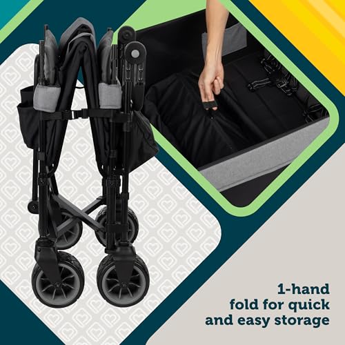 Safety 1st Summit Quad Wagon Stroller, Grey Harbor - image 3