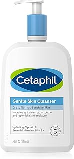 Cetaphil Face Wash, Hydrating Gentle Skin Cleanser for Dry to Normal Sensitive Skin, NEW 20oz, Fragrance Free, Soap Free and Non-Foaming