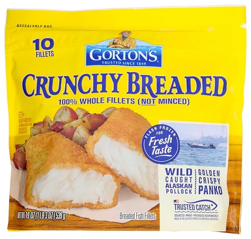 Gorton's, Crunchy Breaded Fish Fillets, 19 oz (Frozen)