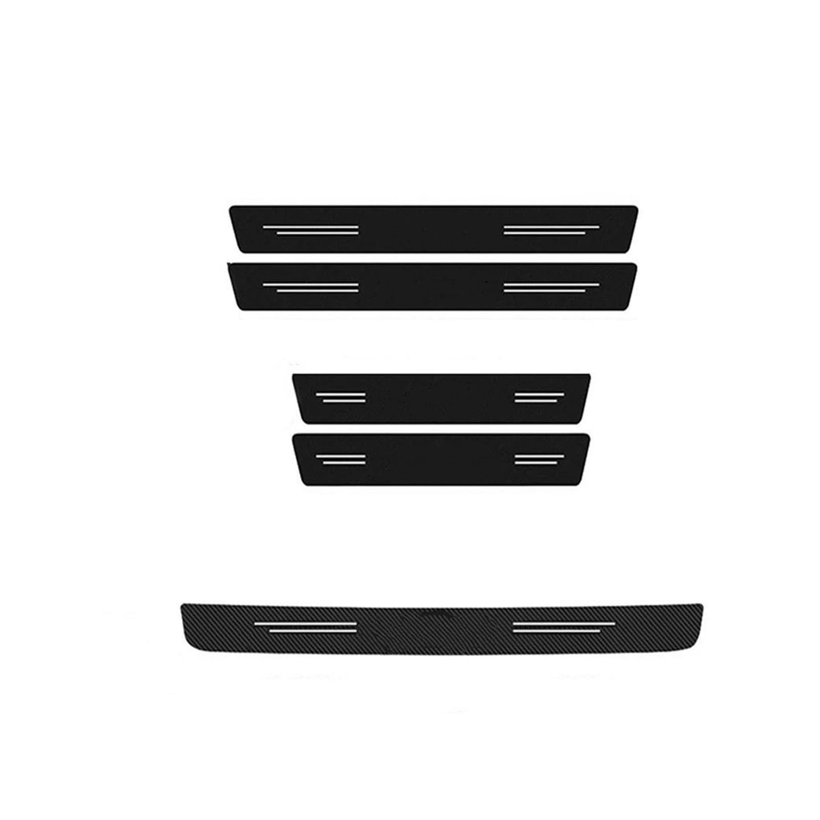 Sill Anti Scratch Tape Stickers Protective Film for Opel for Astra for Antara for Meriva for Vivaro Car Rear Trunk Door Threshold Decals(White 5pcs)