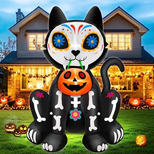 Amazon.com: [ Shakable Head ] 5 Ft Day of The Dead Halloween ...