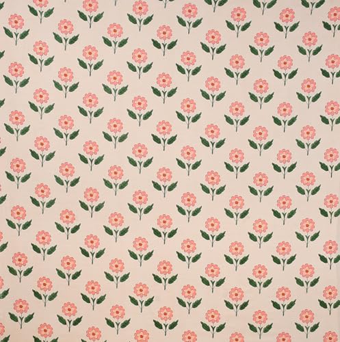 Image of NHD HOME Premium Cotton Elastic Fitted Bedsheets with 2 King Size Pillow Covers Double Bed with All Around Elastic Supersoft Size - 72 x 78 +10 inches Floral White Pink Rose 200 tc - 220 tc