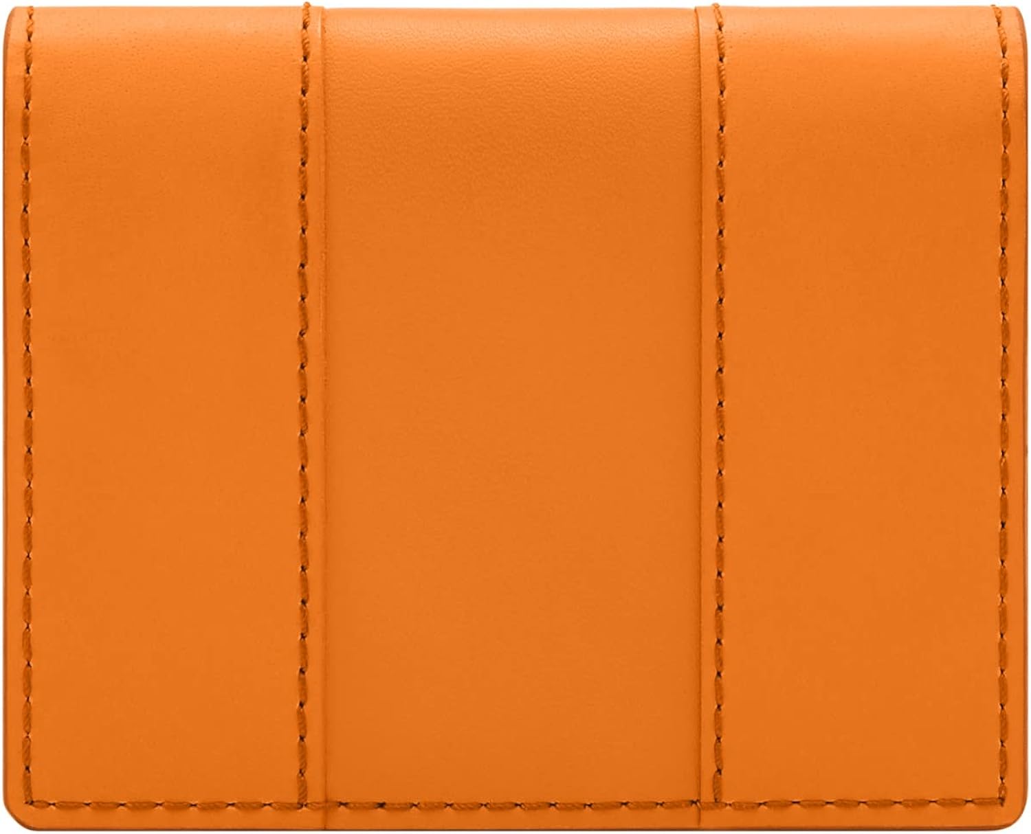 Fossil Cartera de cuero delgada minimalista plegable con bolsillo frontal para hombre