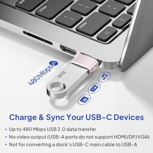 Image of USB C Female to USB Male Adapter 4-Pack,Type A Charger Cable Plug Connector for iPhone 11 12 Pro Max Mini,XR SE,Airpods iPad 8 Air 4,Samsung Galaxy Note 10 20 S20 Plus S21 21 Ultra,A71,Google Pixel 5