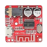 1-10PCS HW-770 Audio Receiver Board Bluetooth 4.1 Support WAV APE FLAC MP3 Lossless Decoder 3.7V-5V Wireless Stereo Music Module(HW-770 (Micro USB),5 PCS)